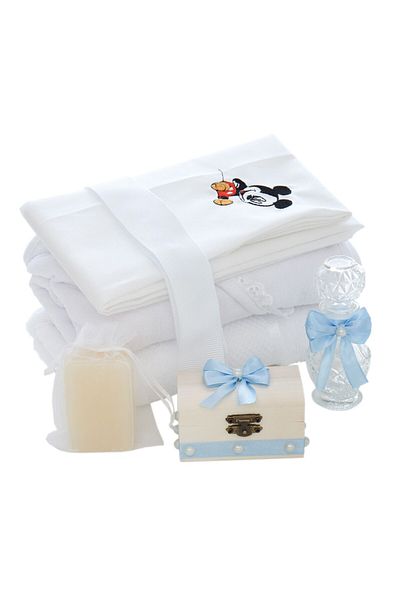 Recostore Trusou complet pentru botez Mickey Mouse, 15 piese, Recostore®, REC2652