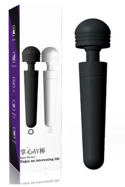 WildFashion Stimulator clitoridian tip mini Wand pentru stimulare zonelor erogene, negru TOY309-1