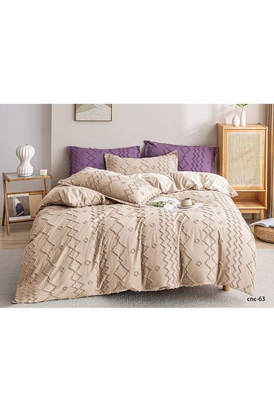 Casa New Concept Summer Bed Linen, 4 Pieces, Fitted Sheet, Microfiber Material