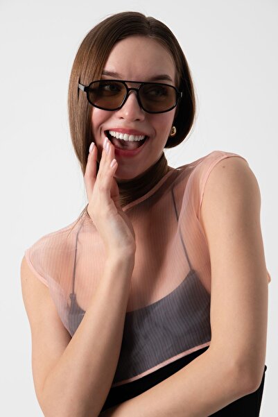 Aqua Di Polo 1987 Rodeo Drive Black Unisex Rectangular Sunglasses Apso000809