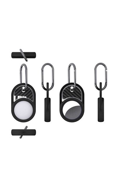 UMEYIR Sys Airtag 05 Compatible Silicone Keychain-Red