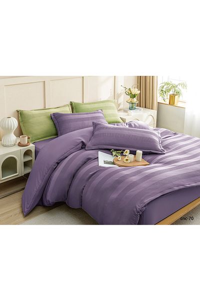 Casa New Concept Summer Bed Linen, 4 Pieces, Fitted Sheet, Microfiber Material