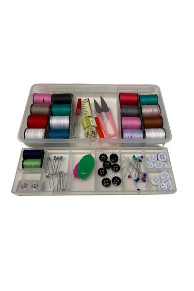 OEM Sewing set for tailors, 70 elements, case included, multicolor