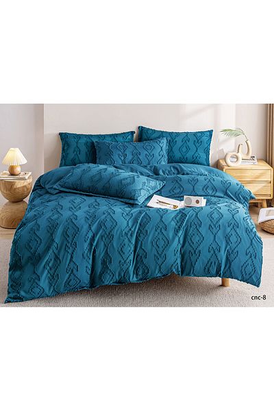 Casa New Concept Summer Bed Linen, 4 Pieces, Fitted Sheet, Microfiber Material