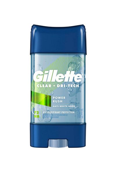 gillete Gillette Power Rush Clear Antiperspirant and Deodorant Gel (72 Hours) 107g