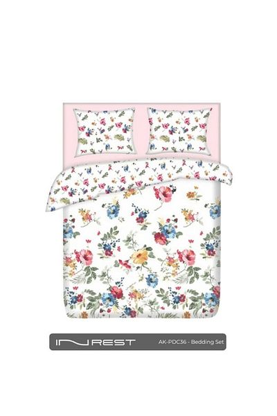 INREST Allaire Duvet Cover Set (Without Filling) Cotton 100% King Size 230x250 cm - 3 Pieces