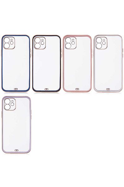 System Com iPhone 12 Compatible Sys Clear Case-Pink