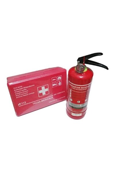 motor starter Kit siguranta auto omologat R.A.R., Extinctor auto cu manometru, reincarcabil, 1 kg, valabilitate 5