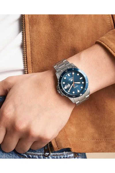 Fossil Ceas albastru pentru bărbați FS6050