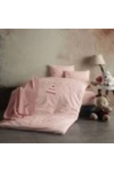 Class Home Collection Baby set - bedding and muslin blanket with embossed embroidery, Cake pink