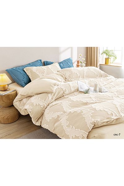 Casa New Concept Summer Bed Linen, 4 Pieces, Fitted Sheet, Microfiber Material