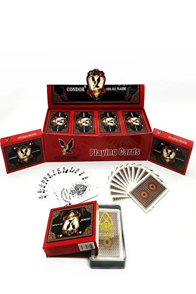 CONDOR أوراق لعب مخصصة مقاومة للماء 9x7x27 سم