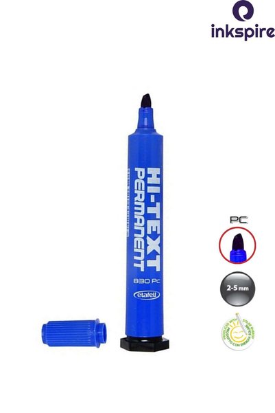 inkspire Cut Tip Permanent Marker Pen 2Pcs Hi-Text Flat Tip Acetate Marker Marking Parcel Drawing Sack