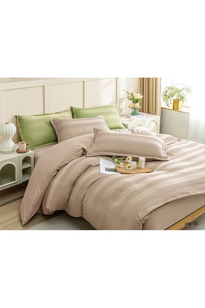 Casa New Concept Summer Bed Linen, 4 Pieces, Fitted Sheet, Microfiber Material