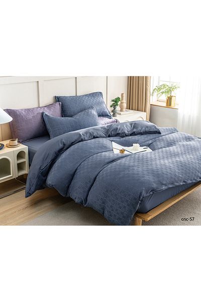 Casa New Concept Summer Bed Linen, 4 Pieces, Fitted Sheet, Microfiber Material