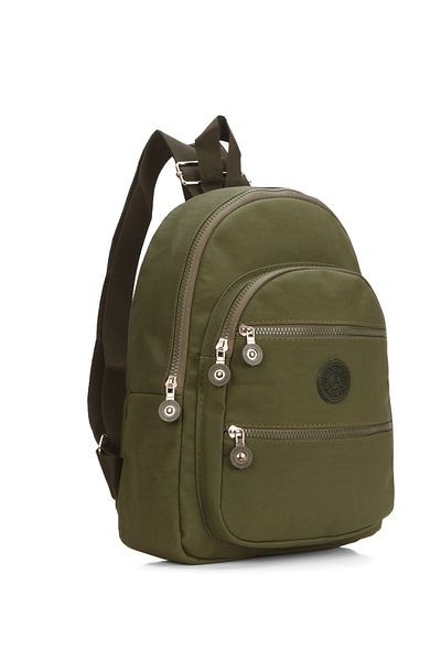 Av A Dos Crinkle Waterproof Fabric Unisex Black School Backpack Primary School - Ortakul - High School