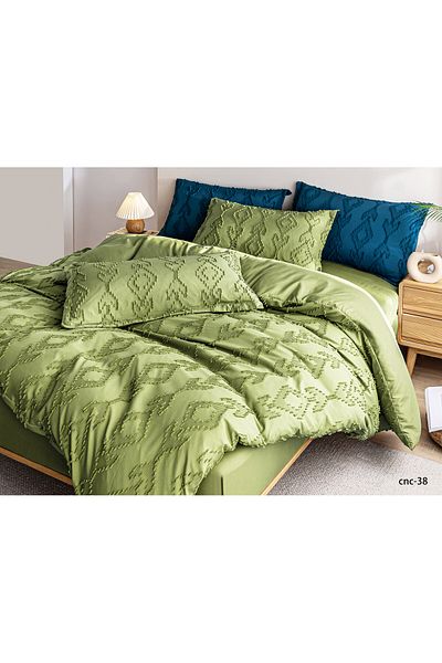 Casa New Concept Summer Bed Linen, 4 Pieces, Fitted Sheet, Microfiber Material