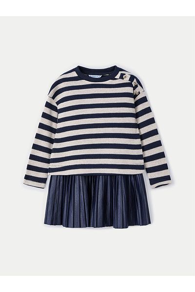 MAYORAL Girl's Sweater and Dress Set 4932 Navy Blue