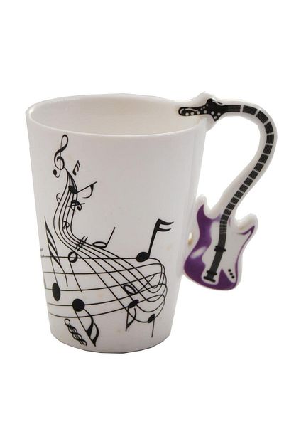 Tekbir 200 ml Porcelain Mug with Guitar Figure - JZ18S025