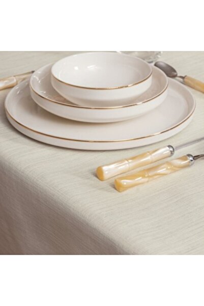 Cotton Box Tablecloth 155 x 220 cm Cotton Box, Plain Cream