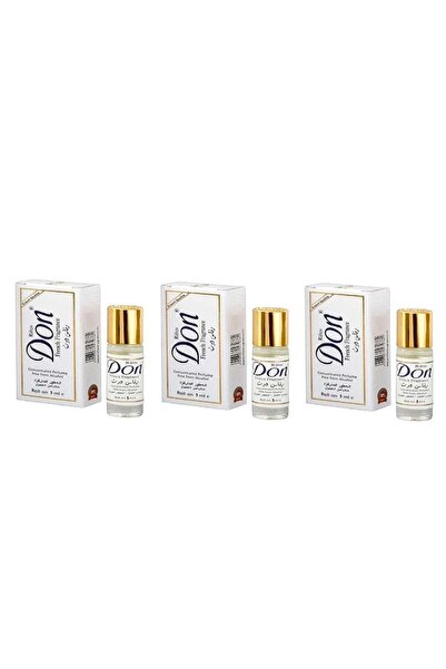 Don Rifas Don 3 pieces French Fragrance Roll On Concentrated Perfume Free From Alcohol - 3x3ml