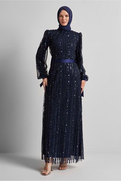 Alvina 50500 Beads Sequence Evening Dress 40-48