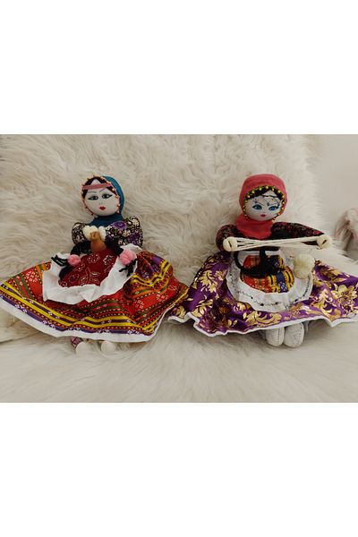 ŞAHMERDANOĞLU 30X30 cm Handmade Large Size Cappadocia Onion Doll, Baby Sleeping & Test Carrying Model 12