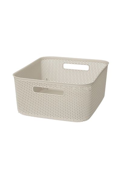 5FIVE Crochet storage box Cream, 11 liters, 34 x 28 x h14 cm