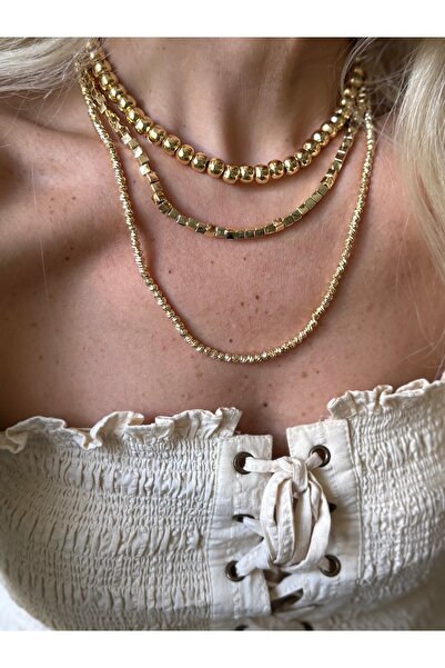 Rossetto Atelier قلادة دوريكا الذهبية الطويلة