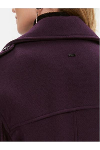 Morgan Women's Wool Coat 232-GMIKI Purple