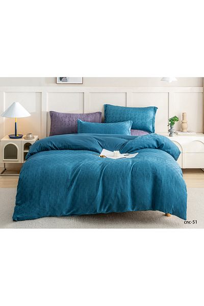 Casa New Concept Summer Bed Linen, 4 Pieces, Fitted Sheet, Microfiber Material