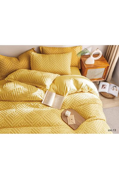 Casa New Concept Summer Bed Linen, 4 Pieces, Fitted Sheet, Microfiber Material