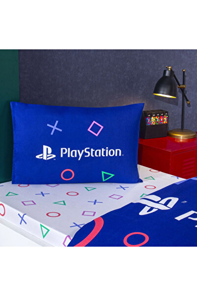 Taç Σετ παπλωματοθήκη από βαμβακερό μονό Playstation με άδεια Taç 100