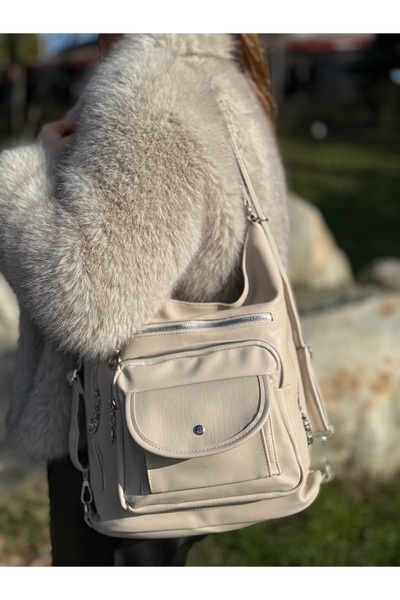 DEV 3 ADAM Cremă din piele moale pentru femei, umăr, cruce și rucsac