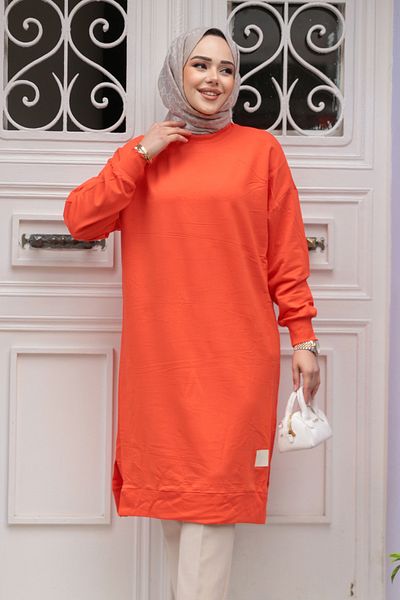 Neva Style Tunica Hijab Roșu Deschis - 30645AK