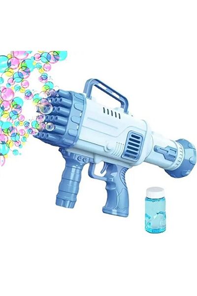 OEM Pistol de facut baloane de sapun, 32 de duze de evacuare, plastic, albastru