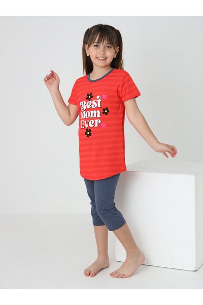 ERTA GOLD Girl's Summer Capri Suit