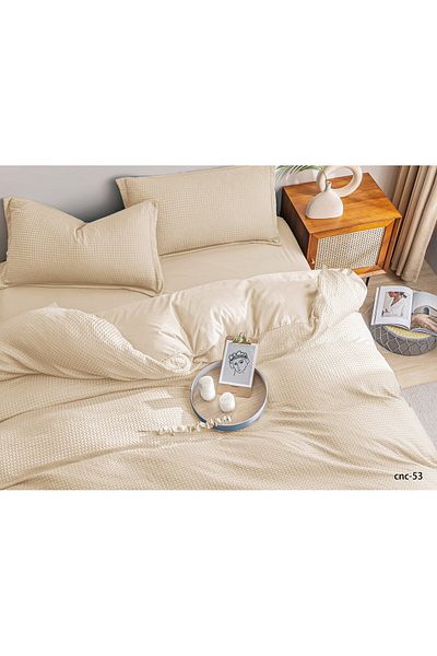 Casa New Concept Summer Bed Linen, 4 Pieces, Fitted Sheet, Microfiber Material