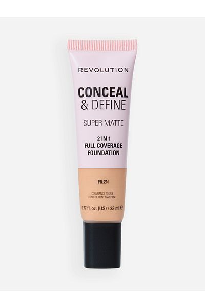 Revolution Conceal and Define Full Coverage Foundation F8.2N - 23ml