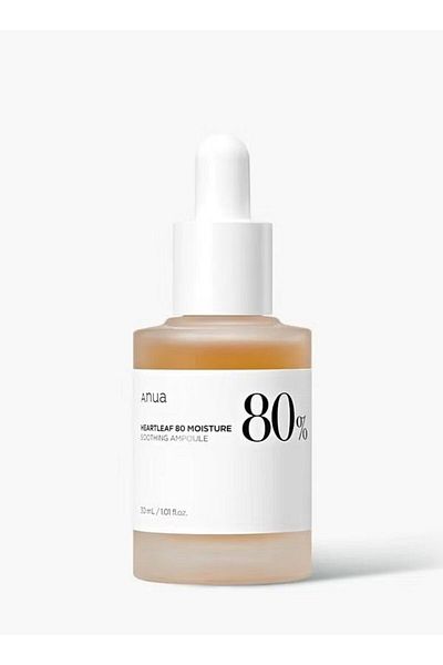 ANUA Heartleaf 80% Soothing Ampoule Non-Greasy, Highly Concentrated Skin Calm Serum Hydrating Panthenol