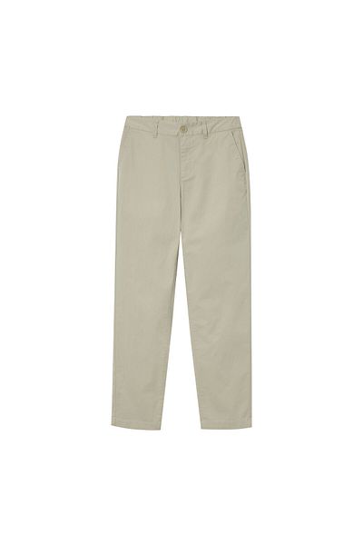 Giordano Women's High-Waist Cotton Blend Twill Tapered Pants