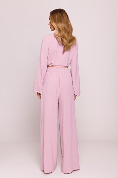 Made of Emotion TIE FRONT CROP TOP