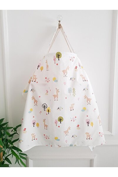 ilkimbebe Ceylanlı Konforlu Balenli Emzirme Önlüğü , Örtüsü - 70x100 Cm , Anne Bebek