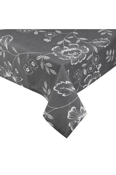 OEM Textile tablecloth, size 140 x 180 cm, White flowers