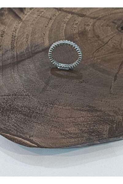 Aykat Tek Sıra Tamtur Gümüş Yüzük Tam tur Alyans Gümüş Kadın Yüzüğü YZK-425