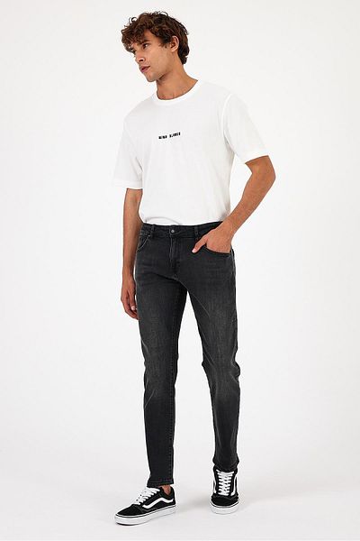 VENA Ανδρικό τζιν παντελόνι Daniel Black Straight Fit