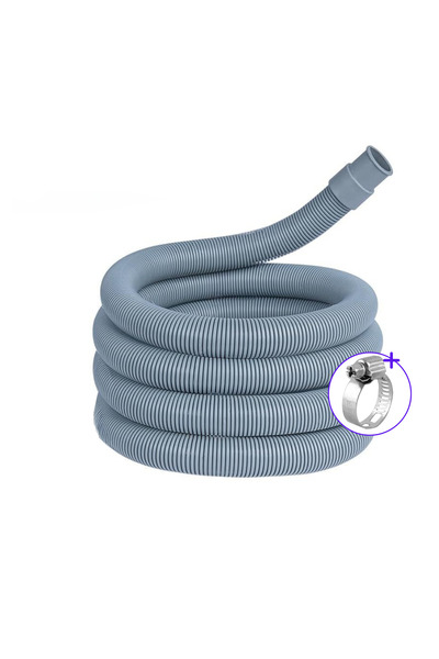 DESIPHON Çamaşır Ve Bulaşık Makinası Için Körüklü Pis Su Tahliye Hortumu 3 Metre