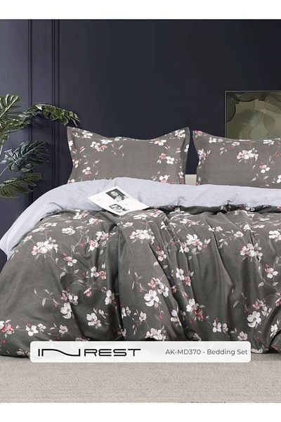 INREST طقم غطاء لحاف من فرو المنك (بدون حشوة) من الألياف الدقيقة 100% مقاس كينج 230×250 سم - 3 قطع