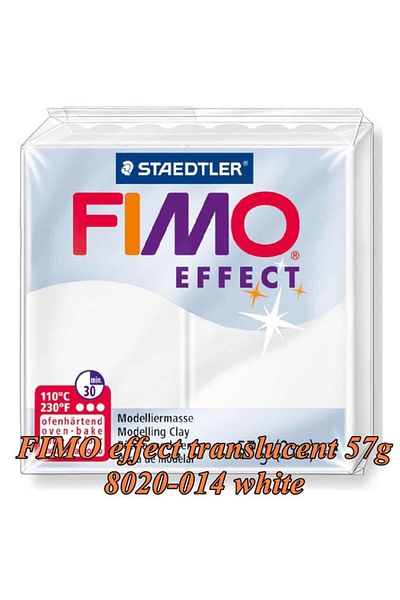 Bafimo FIMO Effect Modeling Clay 57g Translucent White