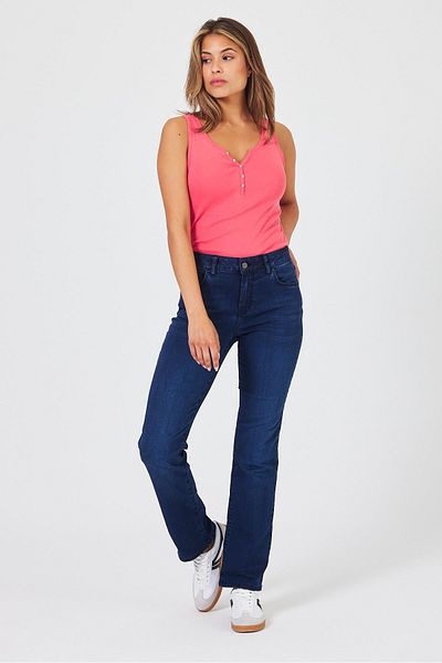 VENA Pantaloni Jeans pentru femei Gabriel Blue - negri, dreptate